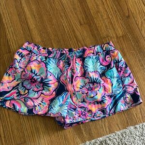 Lilly Pulitzer Vibrant Floral Athletic Shorts